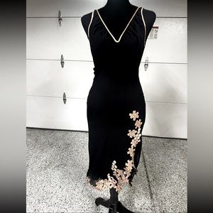 Vintage Catherine Malandrino Black Silk Tank Dress